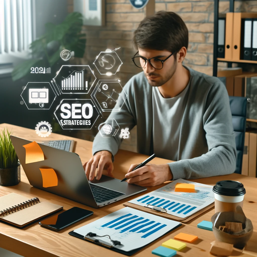 Content Writer Brainstorming How to Write for SEO